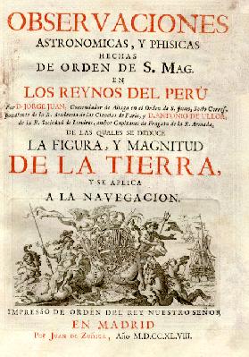 Pgina del libro de Antonio de Ulloa y Jorge Juan